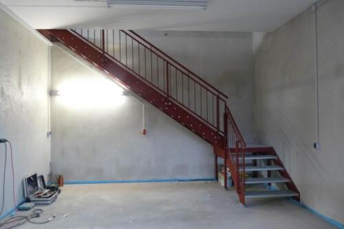 Stoll 9 Stahltreppe in der Werkstatt